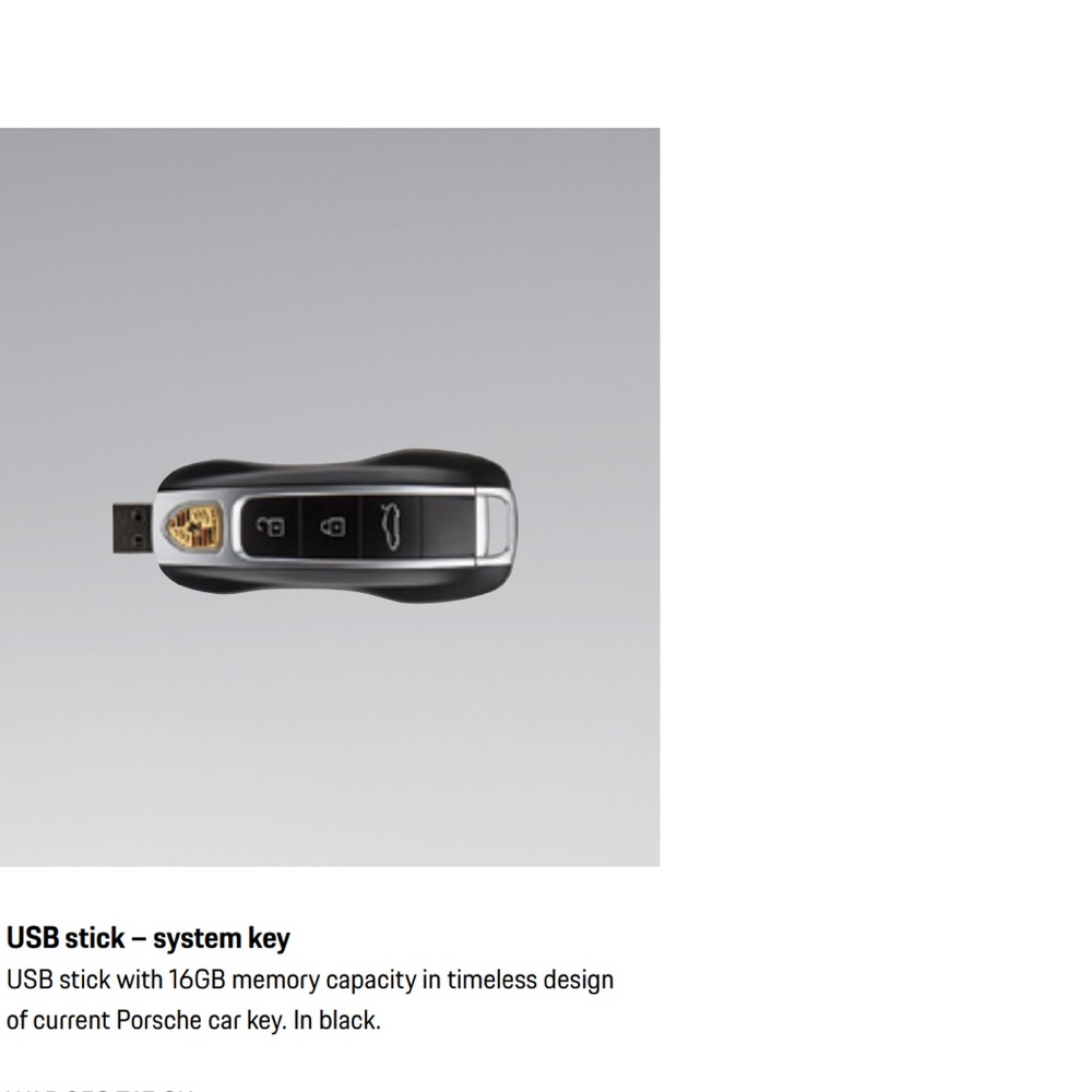USB stick - System key Porsche OEM